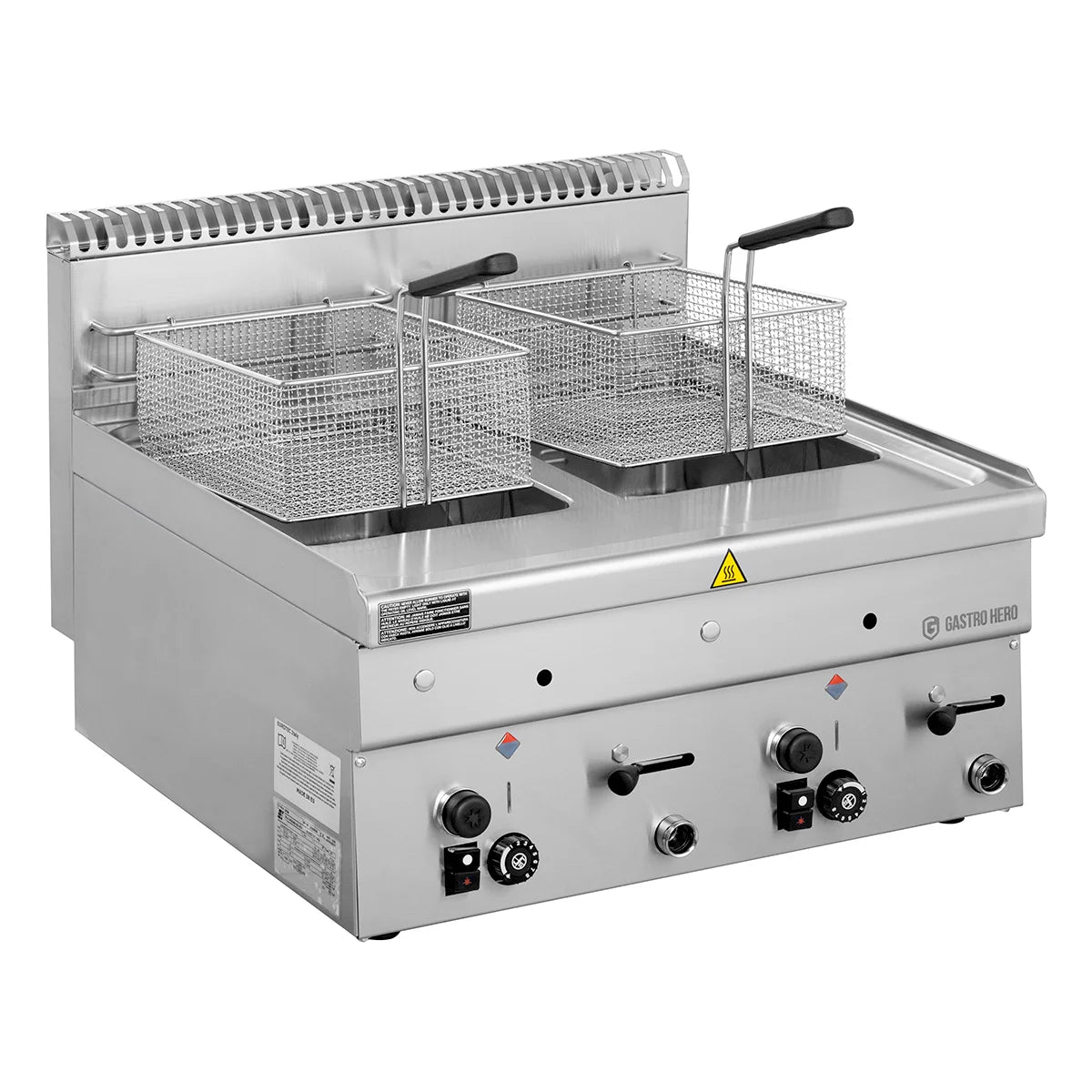 Friteuse à gaz Série 600 - 60/60 - 8+8 Litres - appareil de table - 14,8 kW