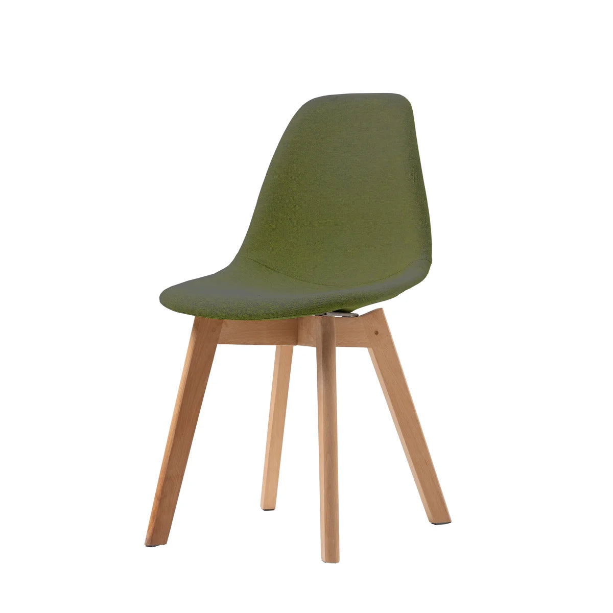 Chaise empilable rembourrée FEROS Keeve - bois / vert