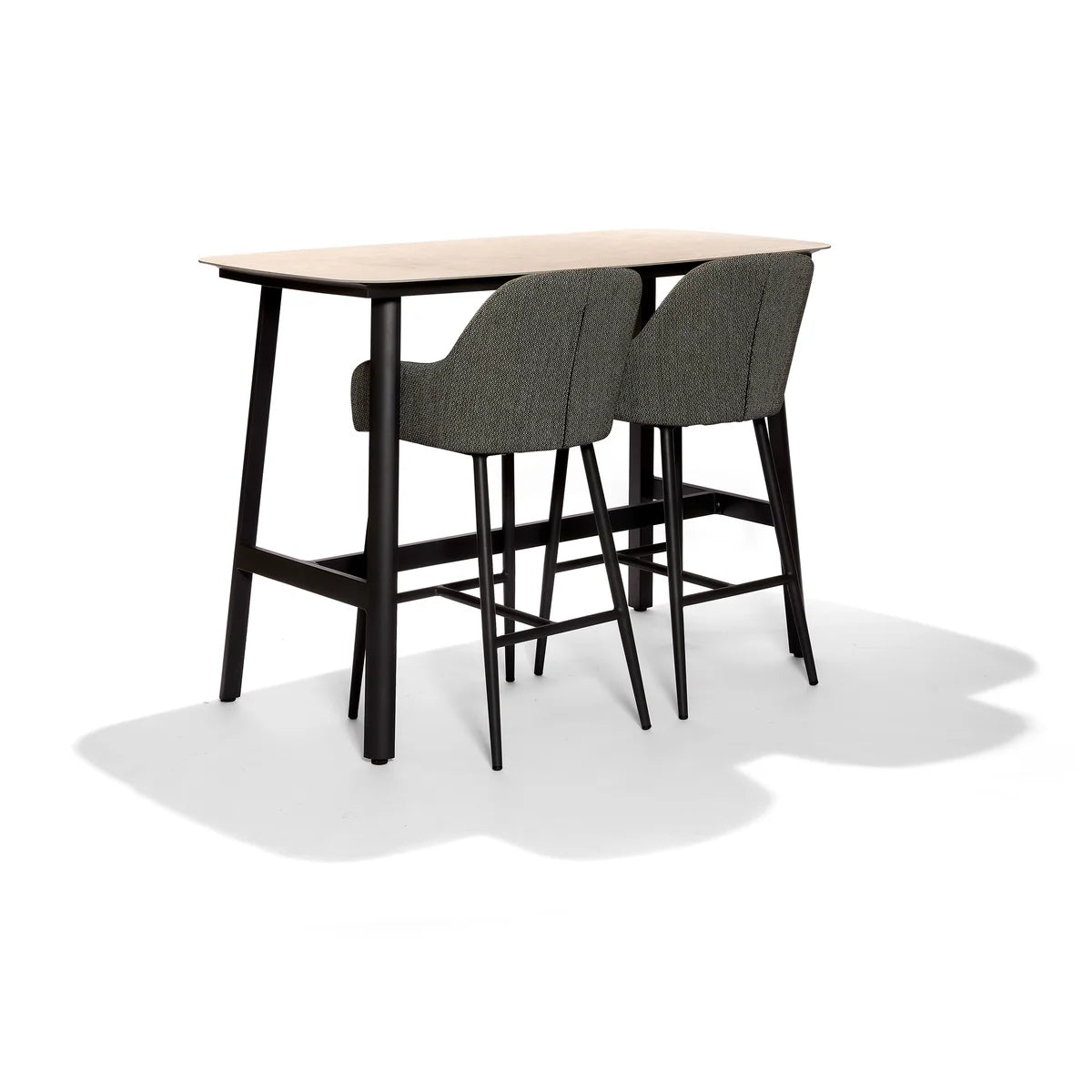 Table de bar barths Belfort 160 x 80 cm - anthracite