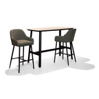 Table de bar barths Belfort 160 x 80 cm - anthracite