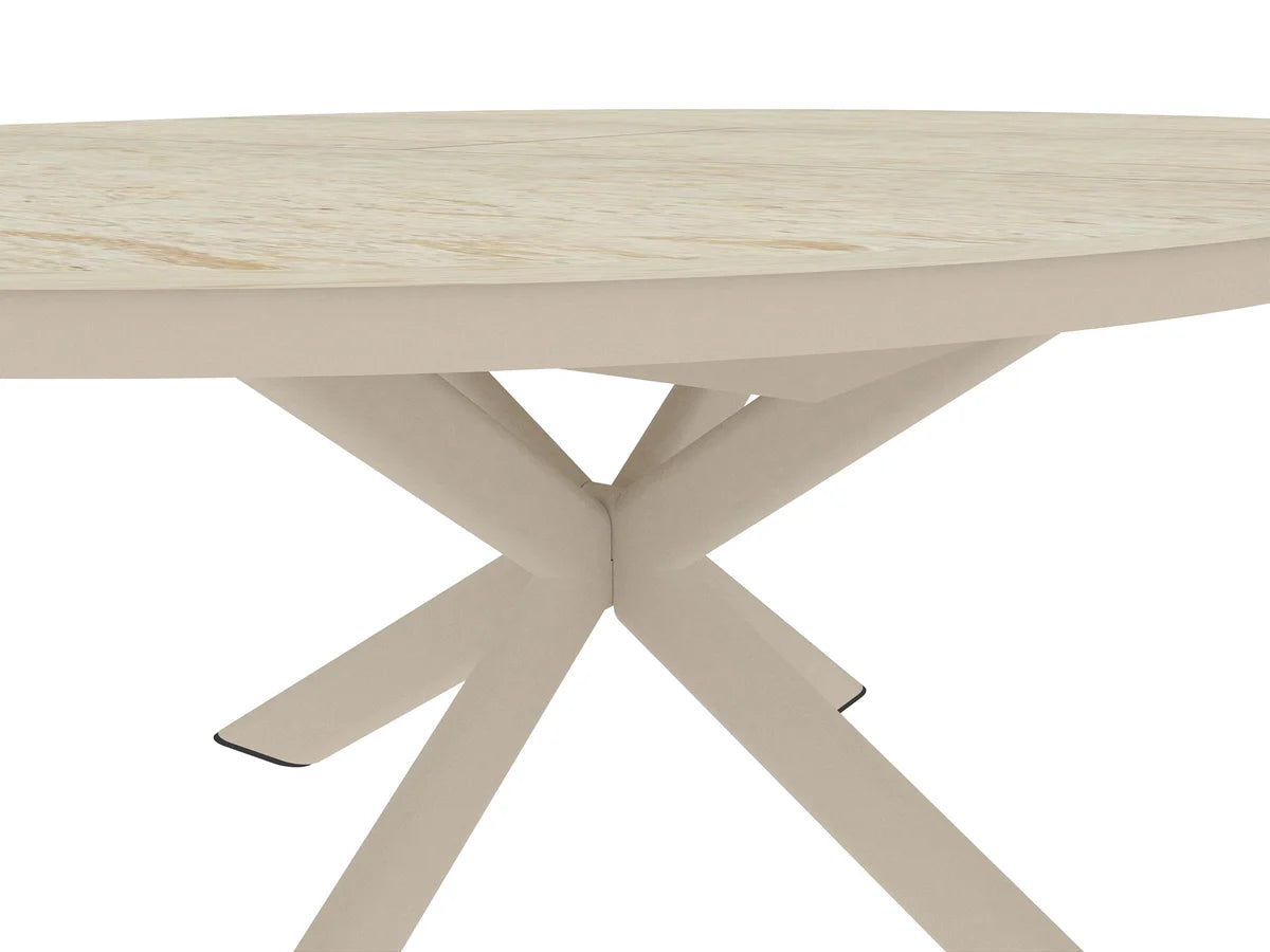 Table de restauration extensible barths Fellow 145/200 x 145 cm - Sable