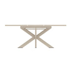 Table de restauration extensible barths Fellow 145/200 x 145 cm - Sable