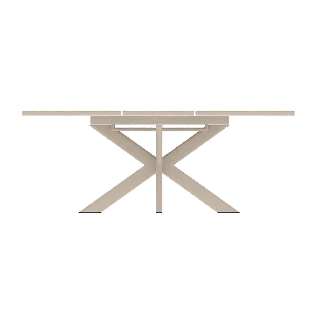 Table de restauration extensible barths Fellow 145/200 x 145 cm - Sable
