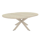 Table de restauration extensible barths Fellow 145/200 x 145 cm - Sable