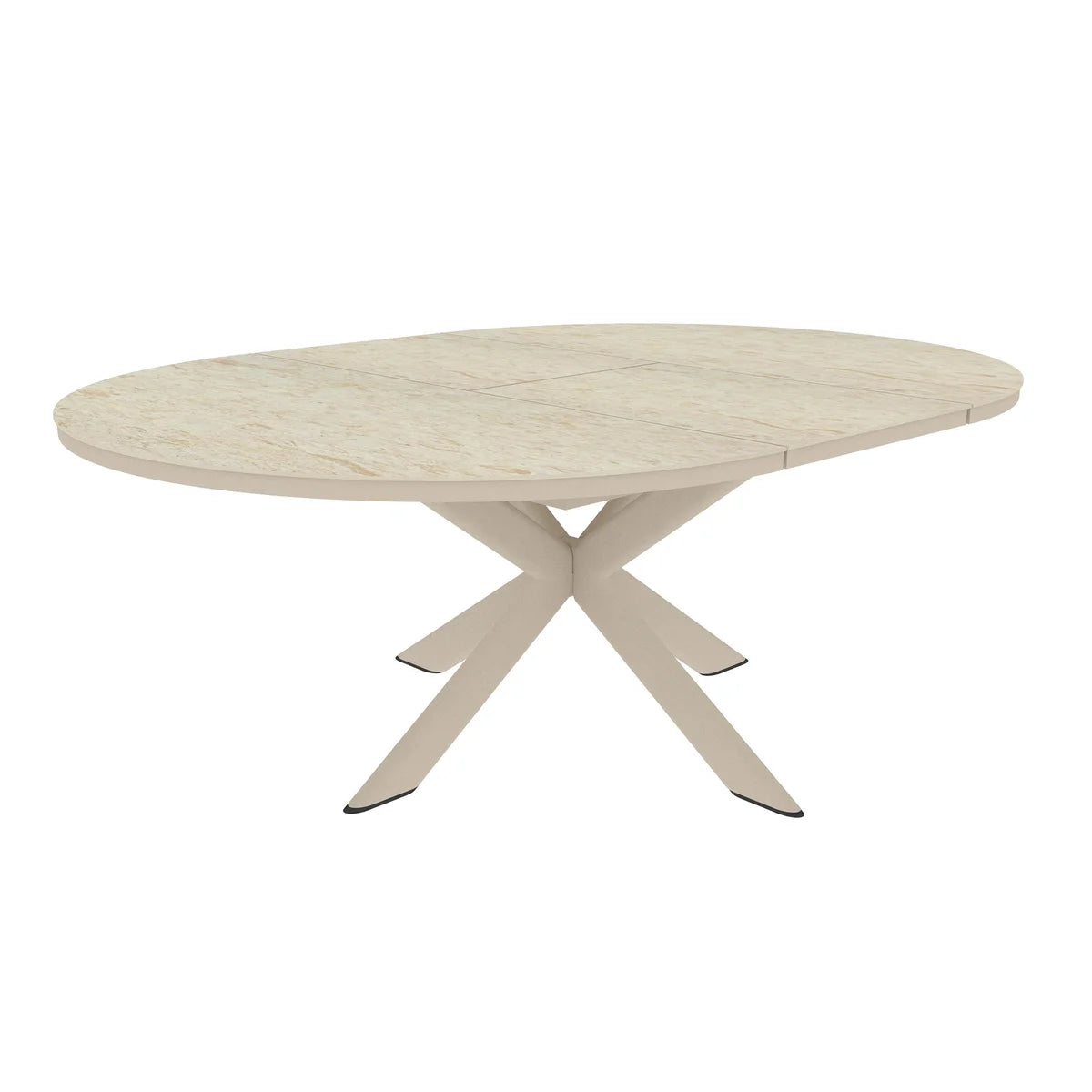 Table de restauration extensible barths Fellow 145/200 x 145 cm - Sable