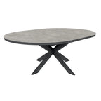 Table de restauration extensible barths Fellow 145/200 x 145 cm - Anthracite
