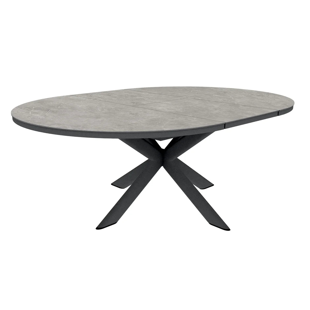 Table de restauration extensible barths Fellow 145/200 x 145 cm - Anthracite