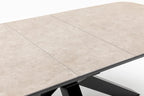 Table de restauration extensible barths Torino 180/220 x 100 cm - Anthracite