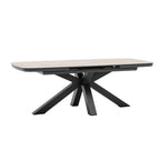 Table de restauration extensible barths Torino 180/220 x 100 cm - Anthracite