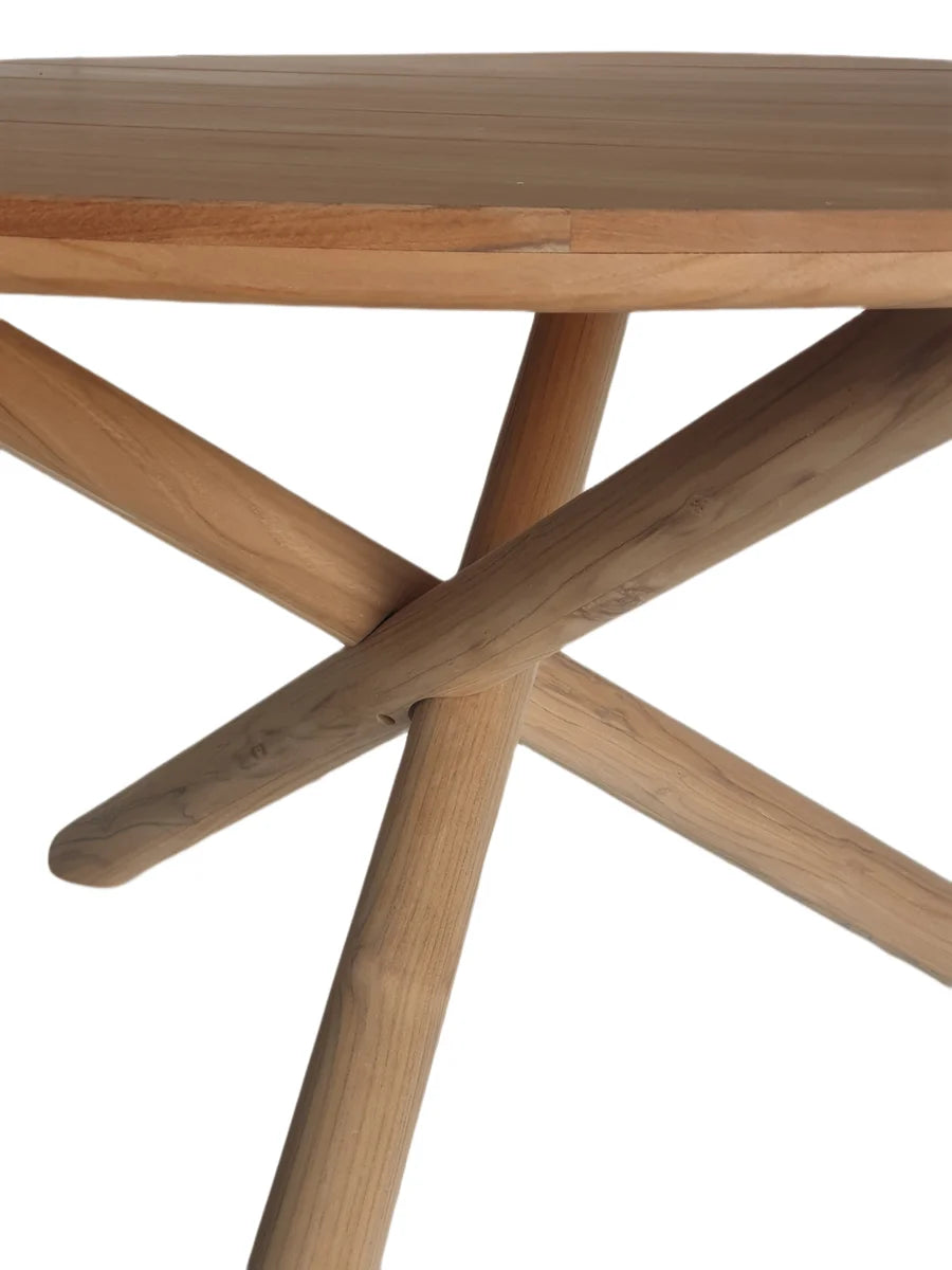 barths Mola - Table de salle à manger ronde Ø 135 cm - teck