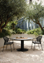 barths Porto - Table repas d’extérieur ronde Ø 150 cm - anthracite