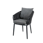 Fauteuil de salle à manger barths Torino - anthracite