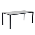 Table de repas rectangulaire barths Belfort 210 x 90 cm - anthracite
