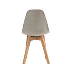 Chaise empilable rembourrée FEROS Keeve - bois / beige