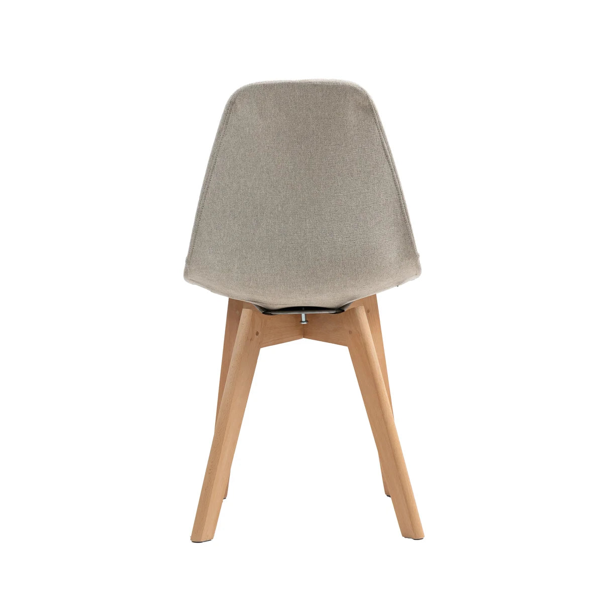 Chaise empilable rembourrée FEROS Keeve - bois / beige