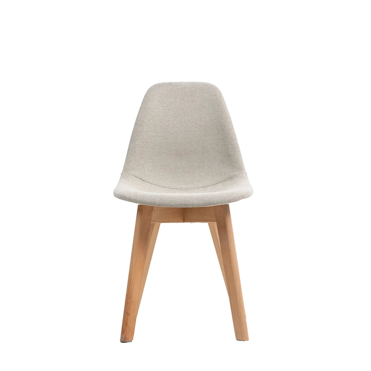 Chaise empilable rembourrée FEROS Keeve - bois / beige