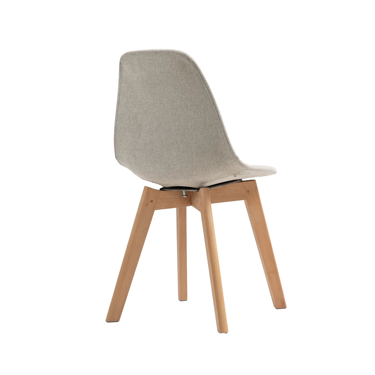 Chaise empilable rembourrée FEROS Keeve - bois / beige