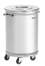 Poubelle 56L avec 4 roulettes pivotantes