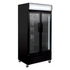 Armoire à boissons ECO 630 avec enseigne lumineuse et portes battantes