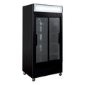 Armoire à boissons ECO 630 avec enseigne lumineuse et portes coulissantes