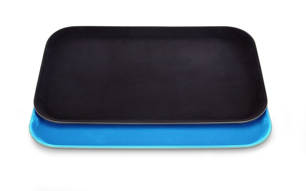 Plateau PP, GN 1/1, antidérapant, bleu