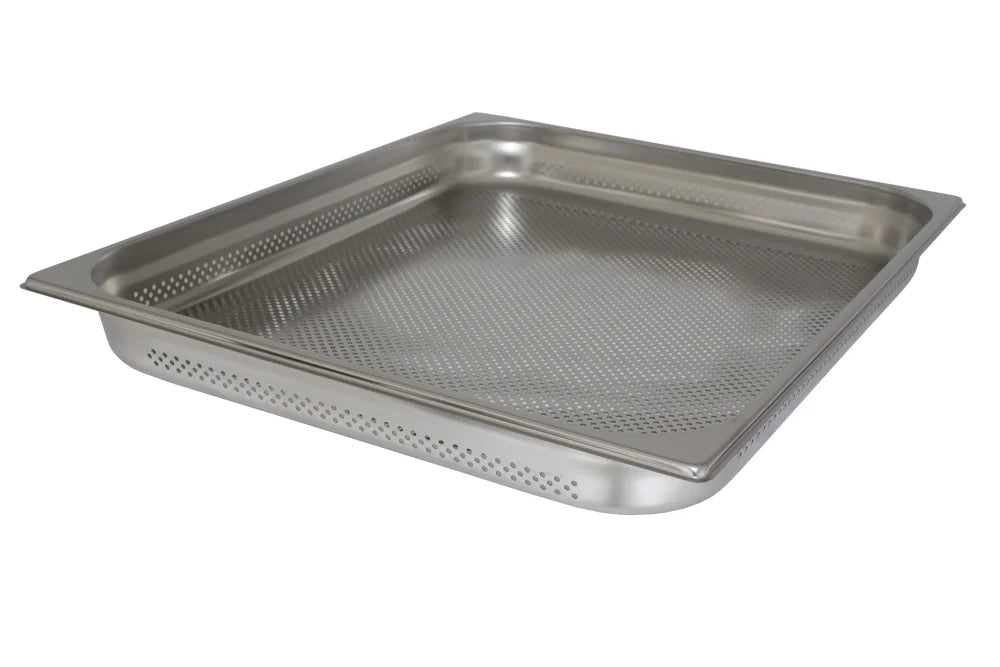 Bac GN Rieber en acier inoxydable GN 2/1 perforé - 65 mm, capacité : 17 litres, Mod. 21 064