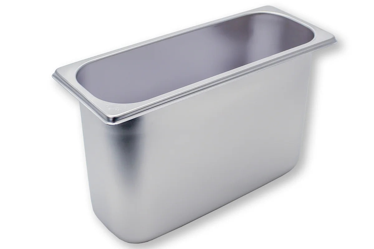 Bac GN Rieber en acier inoxydable GN 2/8 - 200 mm, capacité : 5,6 litres, Mod. 28 200