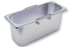 Bac GN Rieber en acier inoxydable GN 2/8 avec poignées encastrables - 150 mm, capacité : 3,9 litres, Mod. 28 150 F