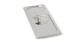 Couvercle GN en inox Rieber GN 2/8 standard avec prise encastrée, Mod. 281