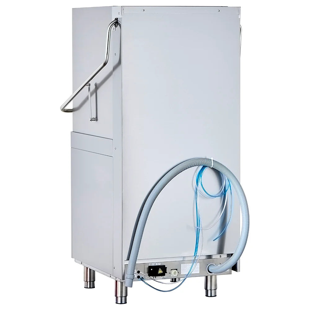 Lave-vaisselle à capot ECO 50x50 cm, avec doseur de détergent et de liquide de rinçage, fabriqué en Europe, 400 V