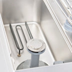 Lave-vaisselle à capot ECO 50x50 cm, avec doseur de détergent et de liquide de rinçage, avec pompe de vidange, fabriqué en Europe, 400 V