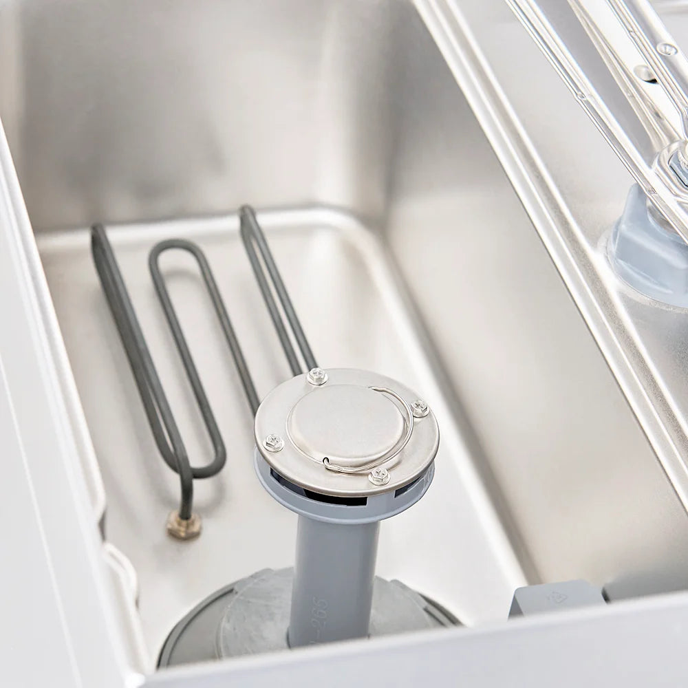 Lave-vaisselle à capot ECO 50x50 cm, avec doseur de détergent et de liquide de rinçage, fabriqué en Europe, 400 V