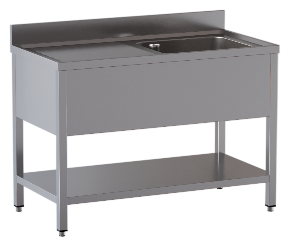 Meuble évier ECO 12x7 avec 1 bac à droite