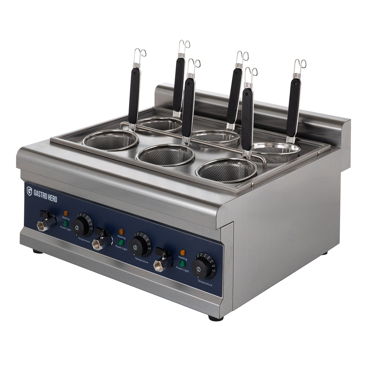 Cuiseur de pâtes électrique - 6 tamis - 24,75l