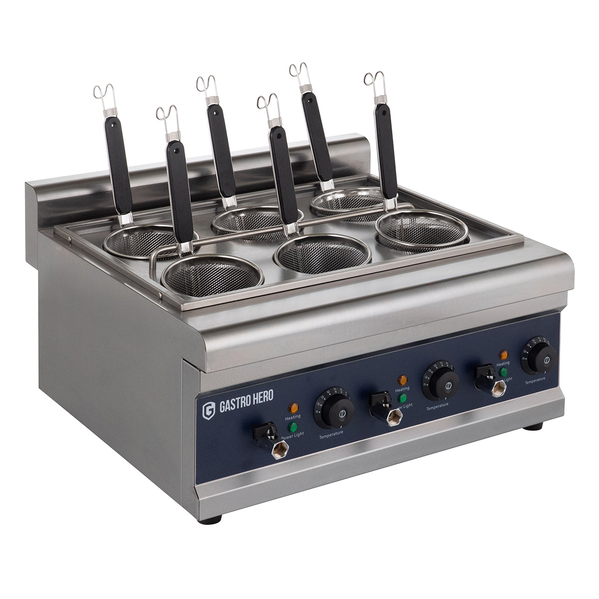 Cuiseur de pâtes électrique - 6 tamis - 24,75l