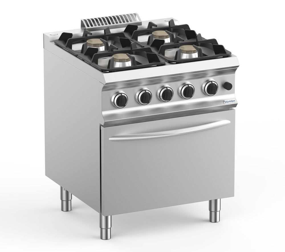 Cuisinière à gaz Dexion Lux 700 - 70/73 avec four à gaz 34 kW