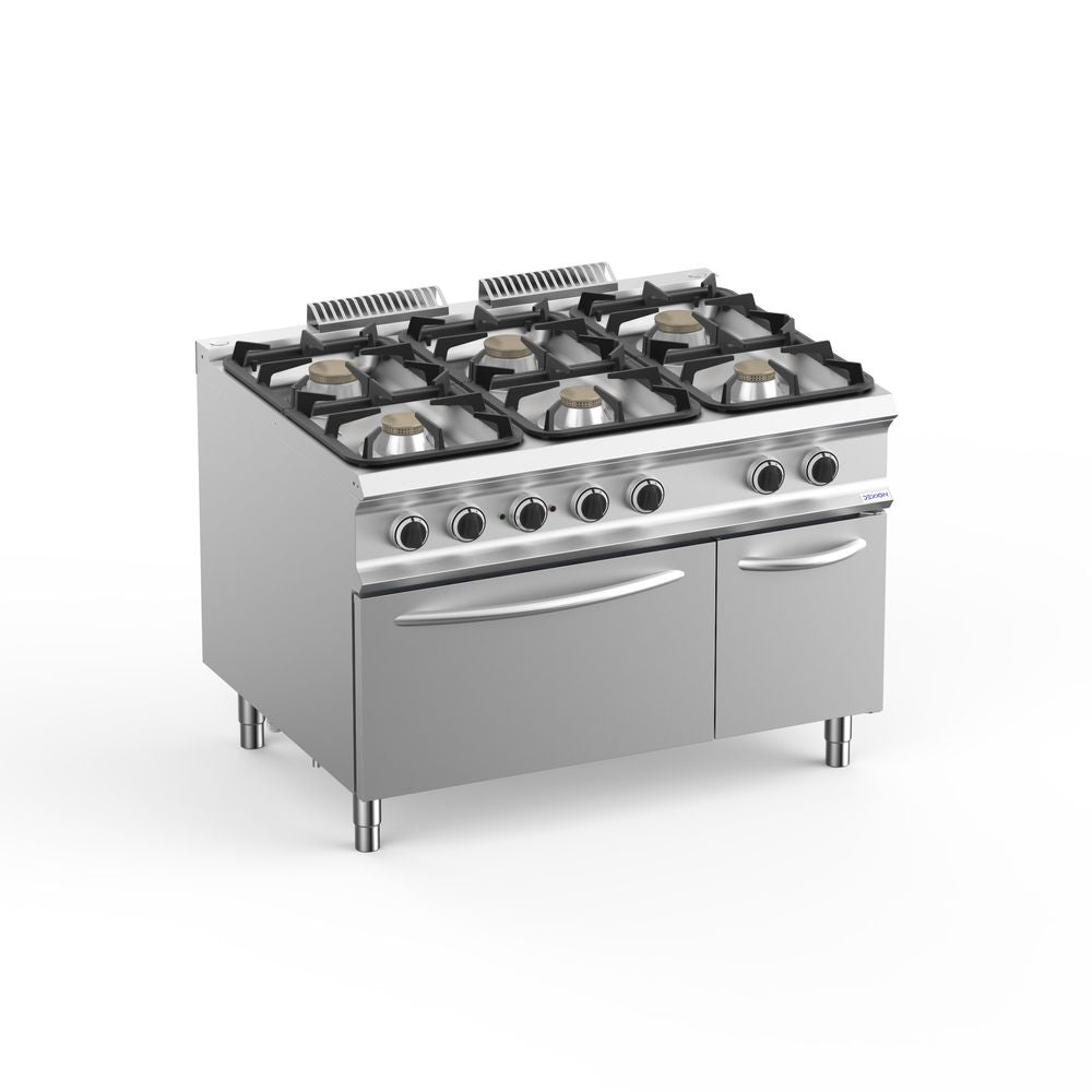 Fourneau à gaz Dexion Lux 980 - 120/90 ─ 54 kW + four électrique