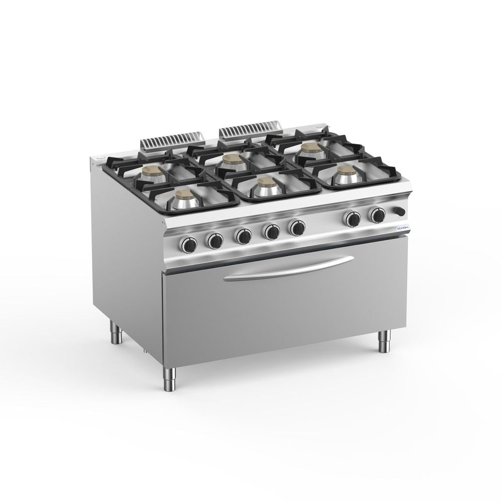 Fourneau à gaz  Dexion Lux 980 - 120/90 avec four à gaz 64 kW