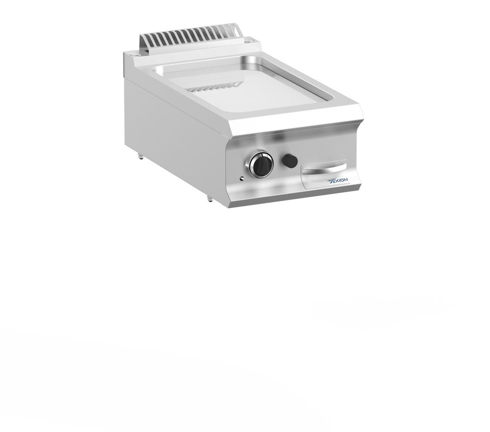 Plancha à gaz Dexion Lux 700 - 40/73 lisse, chromée - appareil à poser