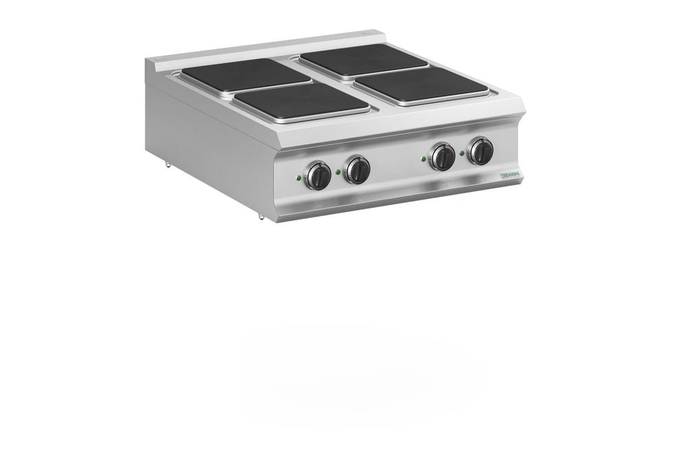 Cuisinière électrique Dexion Lux 980 - 80/90, plaques de cuisson carrées, appareil à poser