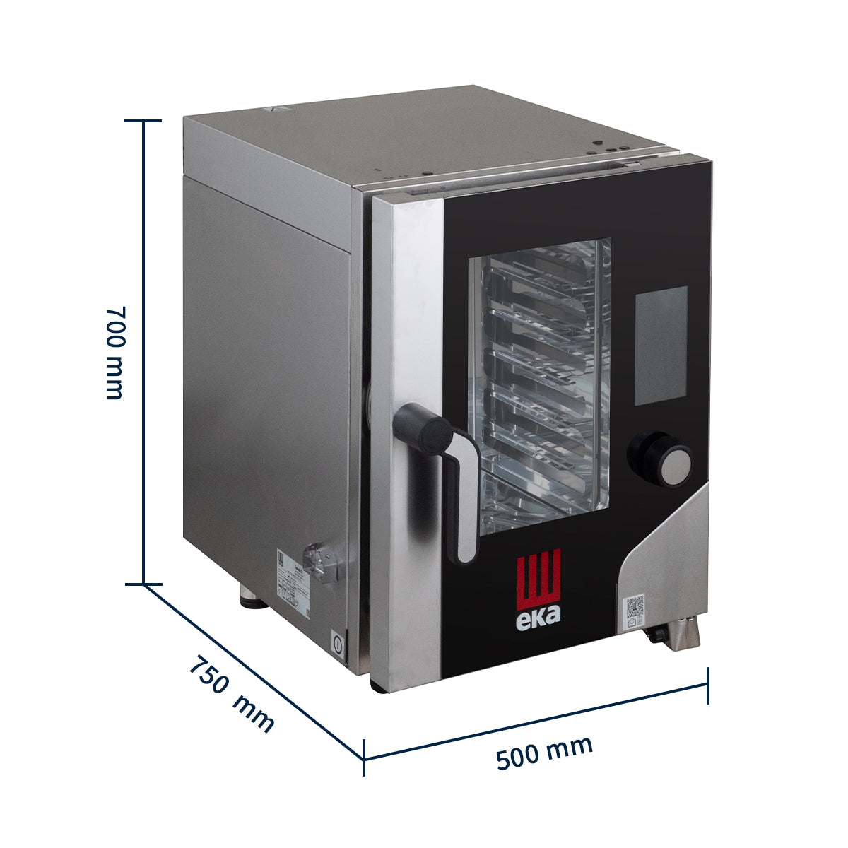 Four combiné compact 6 x GN 2/3 avec cuiseur vapeur et écran tactile