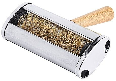 Brosse à miettes en acier inoxydable 18/10, dimensions 14 x 6,5 cm, longueur du manche 9 cm