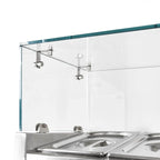 Table pizzaïolo ECO 2/7 avec présentoir réfrigéré 10 x GN 1/4