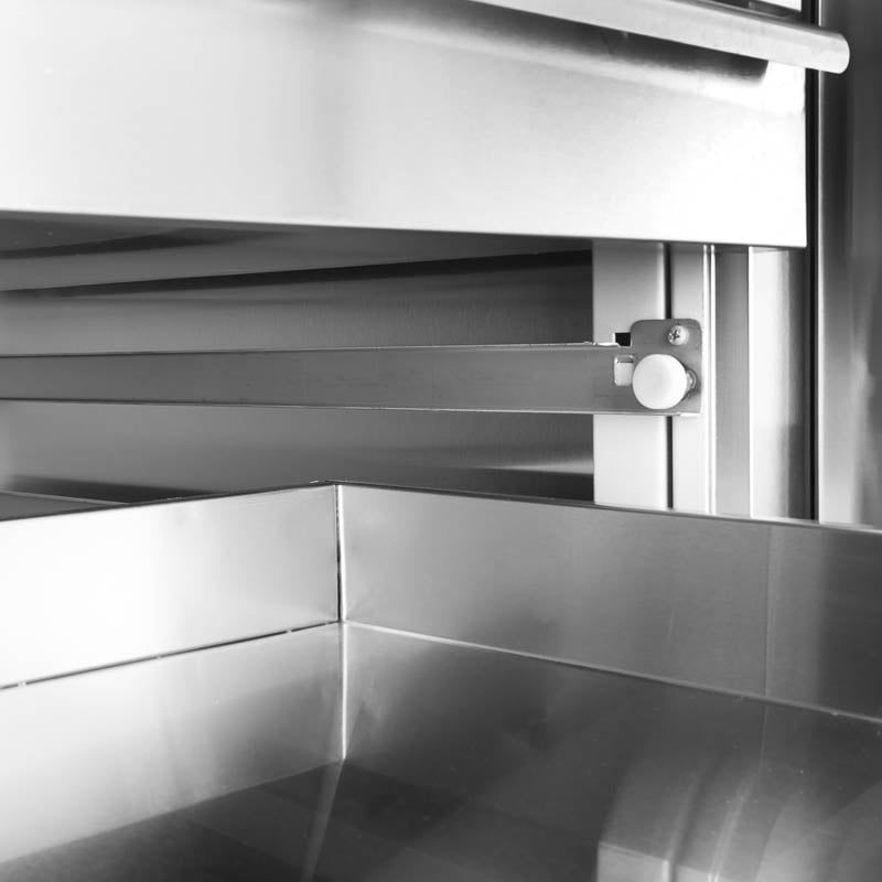 Table pizzaïolo ECO 2/7 avec présentoir réfrigéré 10 x GN 1/4
