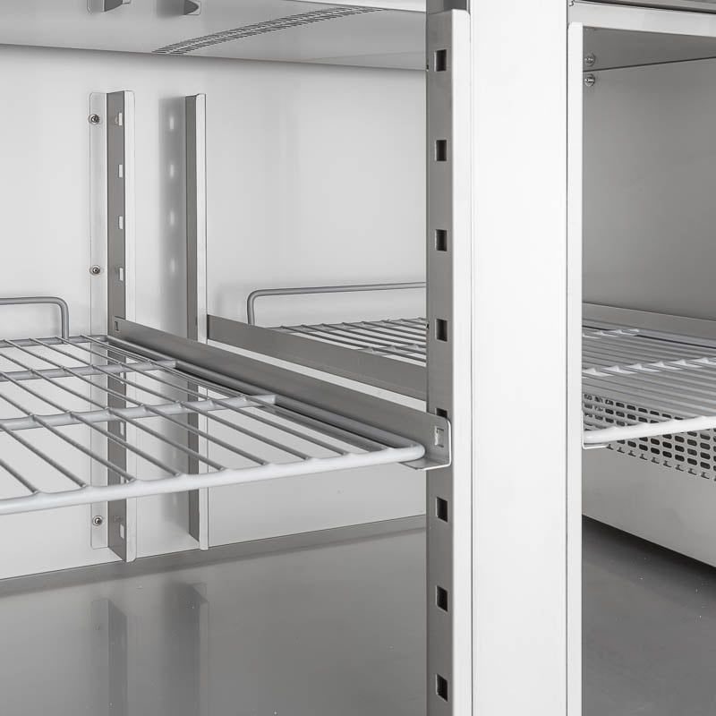 Table pizzaïolo ECO 2/7 avec présentoir réfrigéré 10 x GN 1/4