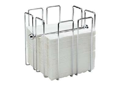 Porte-serviettes APS, - WIRE - 19 x 19 cm, hauteur : 19 cm.
