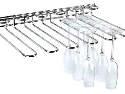 Rail porte-verre APS, 12 x 32 cm, hauteur : 6 cm