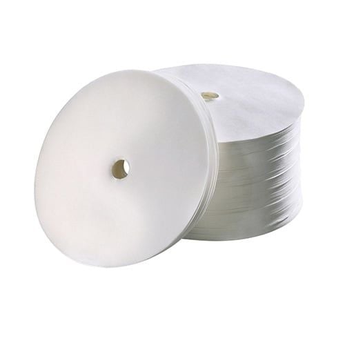 250 filtres en papier ronds Bartscher pour Regina 40T, 195 mm