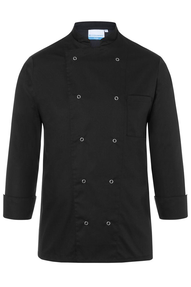 Veste de cuisine pour homme, basique, noire, taille : M