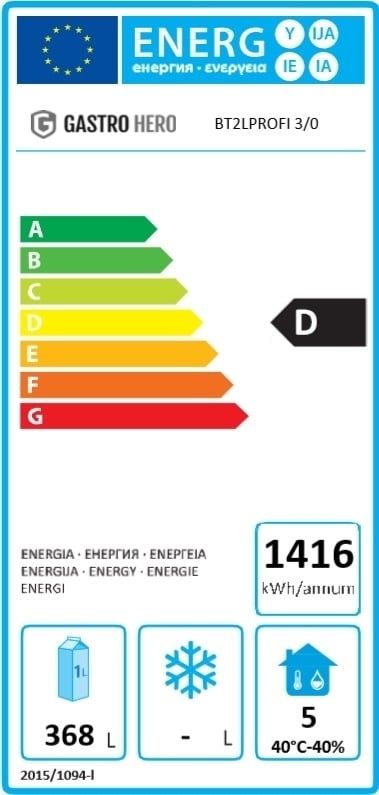 Comptoir à bière Profi 3/0 - 2 éviers à gauche
